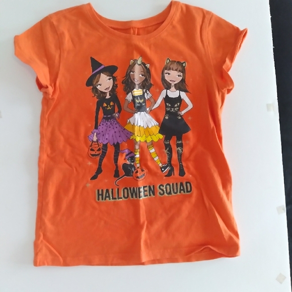 The Children's Place Other - #123 Children's Place Girls Orange "Halloween Squad" Tee Shirt